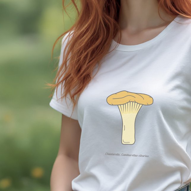 Botanical Chanterelle Mushroom T-Shirt (Botanical Chanterelle Mushroom T-Shirt)