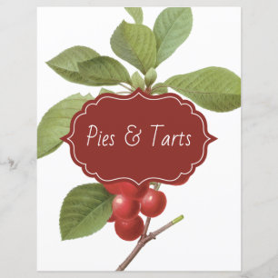 Botanical Cherry Recipe Divider