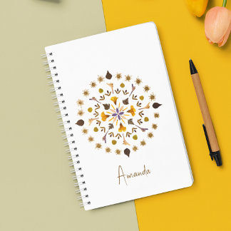 Botanical Circle Flower From Original Artwork Planner