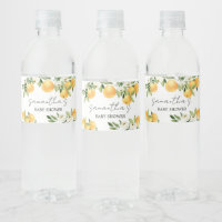 Botanical Citrus Orange Little Cutie Baby Shower