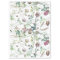 Botanical Clover Flower Wildflowers Tissue Paper