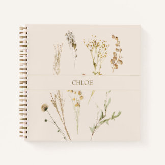 Botanical Collection of Herbs and Plants Notebook