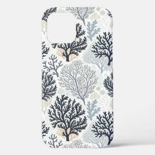 Botanical Coral Ocean Vibes iPhone 12 Case