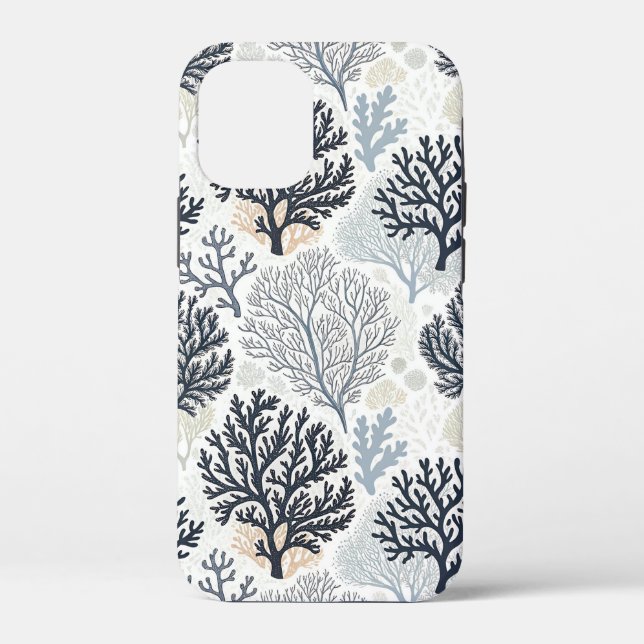Botanical Coral Ocean Vibes Case-Mate iPhone Case (Back)
