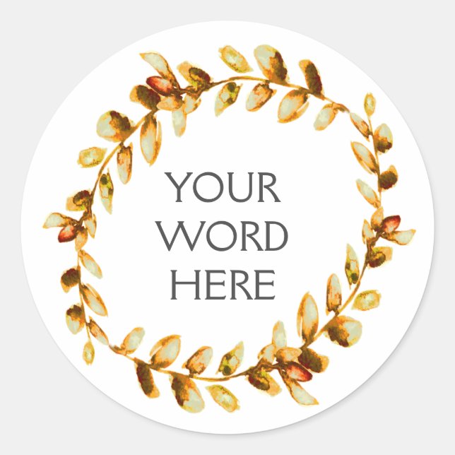 Botanical Crown - Ceres - Classic Round Sticker (Front)