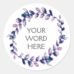 Botanical Crown - Intimate - Classic Round Sticker