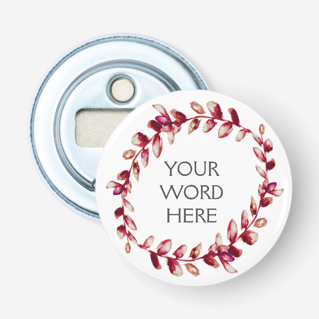 Botanical Crown - Vesta - Bottle Opener (Front)