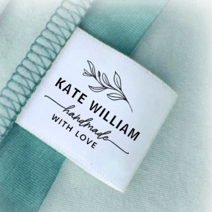 Botanical cut and sew Handmade with love Ribbon Grosgrain Ribbon