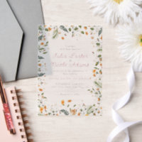 Botanical Daffodils Daisy Peony Flowers Wedding