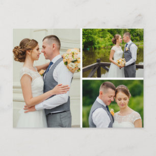 Botanical Daisy Floral Wedding Thank You Postcard
