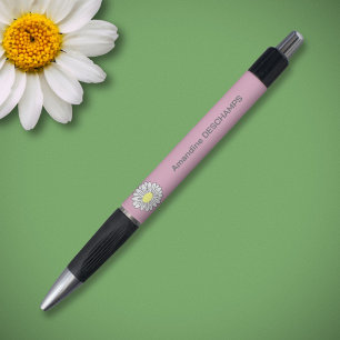 Botanical Daisy Flower Pink