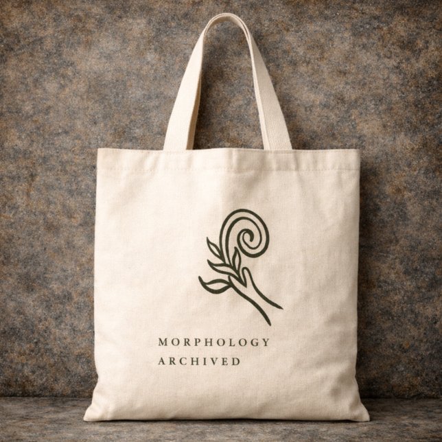 Botanical Dark Academia Minimalist Garden Reader  Tote Bag (Creator Uploaded)