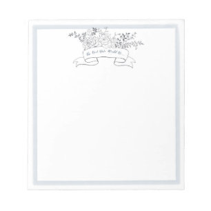 Botanical Date Night Idea Cards Notepad