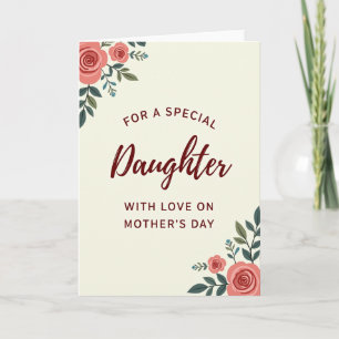 Botanical Daughters Day Design Card