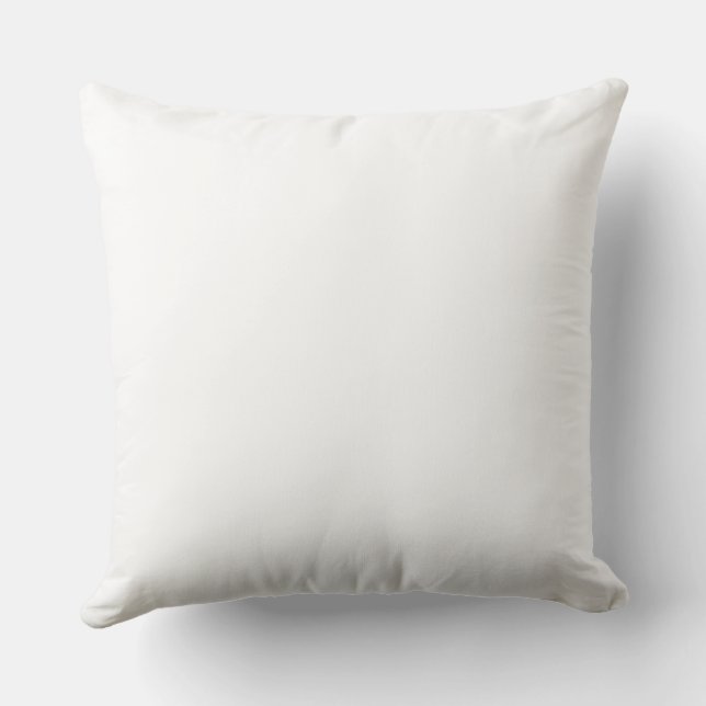 Botanical Design Throw Pillow (Back)
