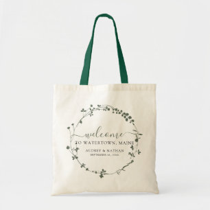Botanical Destination Wedding Welcome Tote Bag