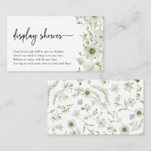 Botanical Display Shower Card