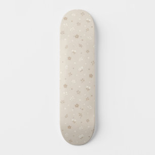 Botanical Dot Pattern Skateboard