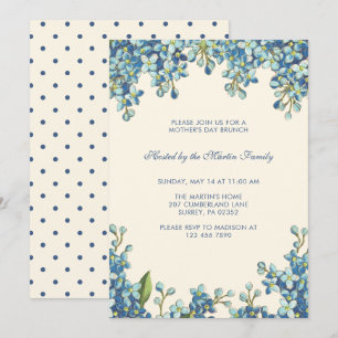Botanical Dots Mother's Day Brunch Invitation