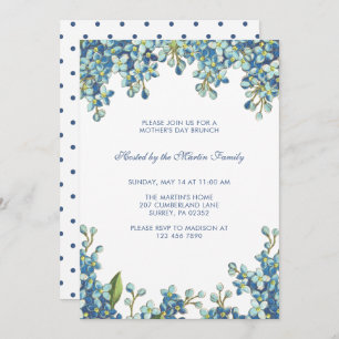 Botanical Dots Mother's Day Brunch Invitation