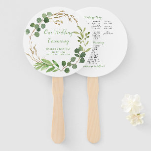 Botanical Dream Eucalyptus Leaves ROUND Fans