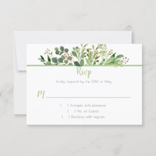 Botanical Dream RSVP Card