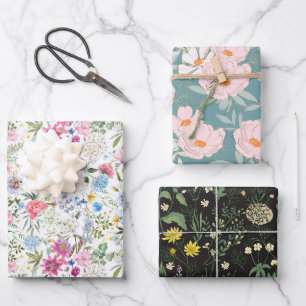 Botanical Dream Trio 3 Wrapping Paper Sheet