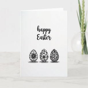 Botanical Easter Pattern Card