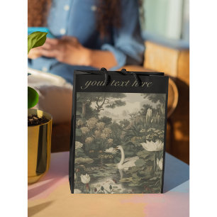 Botanical Elegance – Swan in the Forest Medium Gift Bag