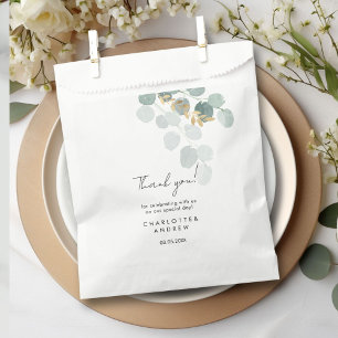 Botanical, elegant, handwriting favour bags
