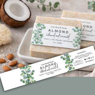 Botanical Elegant Homemade Soap Belly band  Invitation Belly Band