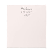 Botanical Elegant Modern Minimalist Pink 