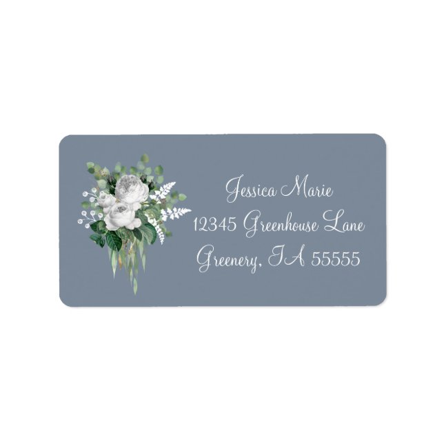 Botanical Elegant Script Label (Front)