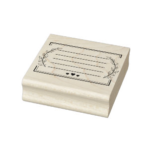 Botanical Envelope address goal planner journal Ru Rubber Stamp