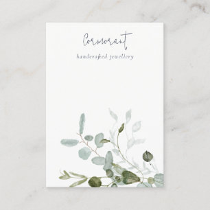 Botanical Eucalyptus Foliage Blank Jewelry Display Business Card