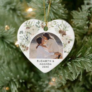 Botanical Eucalyptus Greenery 2023 Christmas Ceramic Tree Decoration