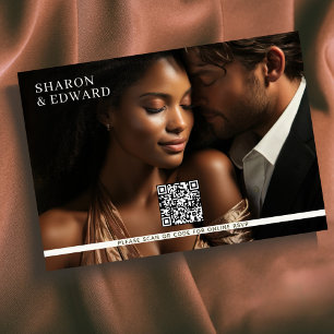 Botanical Eucalyptus Greenery Photo Wedding RSVP