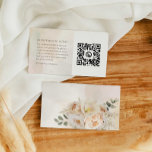 Botanical Eucalyptus Honeymoon Fund QR Code Enclosure Card<br><div class="desc">Floral Eucalyptus Wedding Honeymoon Fund QR Code card that your guests will love - while simplifying gift-giving and helping you create an unforgettable honeymoon. All text can easily be personalised with your message and payment details (Zelle, PayPal and Venmo) and your QR code. Matching items in our store Cava Party...</div>