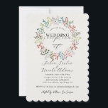 Botanical Eucalyptus Leaf Wreath Wedding Reception Invitation<br><div class="desc">Discover timeless elegance and enchanting designs in our exquisite wedding invitation collection. Each card is a masterpiece,  beautifully crafted to capture the essence of your special day.</div>