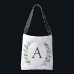 Botanical Eucalyptus Monogram Greenery Wedding Crossbody Bag<br><div class="desc">Eucalyptus Greenery Succulent Botanical Watercolor Spring Wedding Monogram Tote Bags on canvas background - includes beautiful and elegant script typography with modern botanical leaves and greenery for the special Wedding, Bridal Shower, Baby Shower, Bachelorette Party, Sweet 16, 16th, 18th, 21st, 30th, 40th, 50th, 60th, 70th, 80th, 90th, 100th birthday celebration....</div>