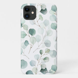 Botanical Eucalyptus Pattern Personalized Case-Mate iPhone Case