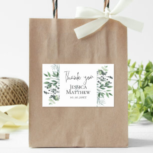 Botanical Eucalyptus Wedding Label