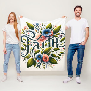 Botanical Faith Fleece Blanket