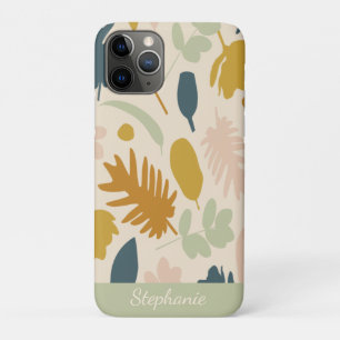 Botanical Fall Flowers Leaves Pattern Personalised Case-Mate iPhone Case