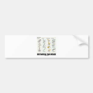Botanical Fan Inside (Types Of Buds) Bumper Sticker
