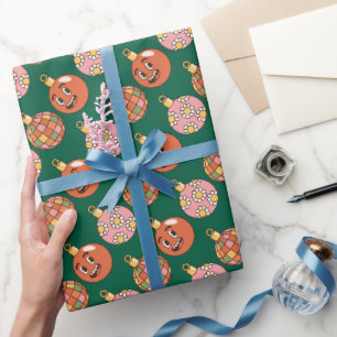 Botanical Festive Holiday and Birthday Custom Wrap Wrapping Paper