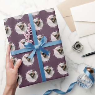 Botanical Festive Holiday and Birthday Custom Wrap Wrapping Paper