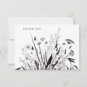 Botanical Floral Bouquet Thank You Notes