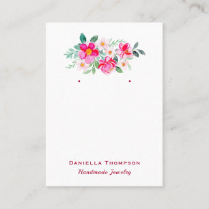 Botanical Floral Boutique Jewellery Earring Displa Business Card