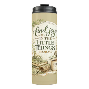 Botanical Floral Cottagecore Inspirational Design Thermal Tumbler